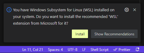 Ext WSL