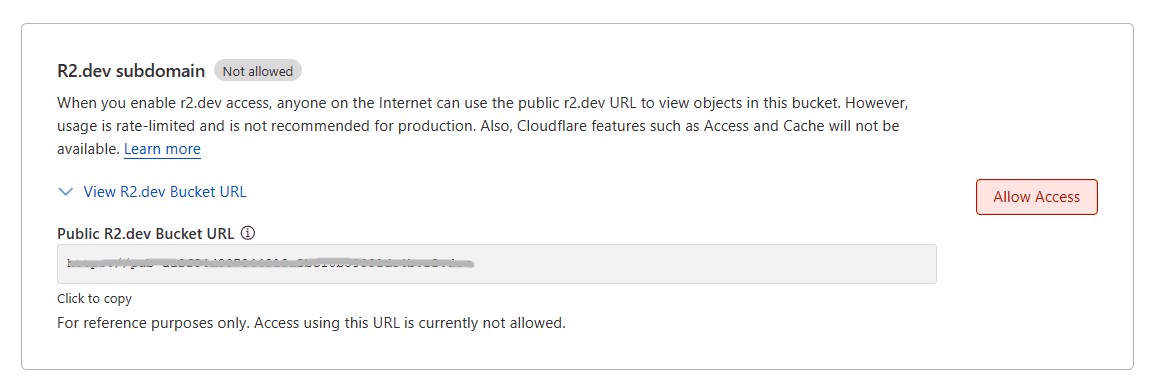 Public URL R2