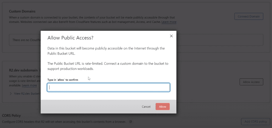 Public URL R2
