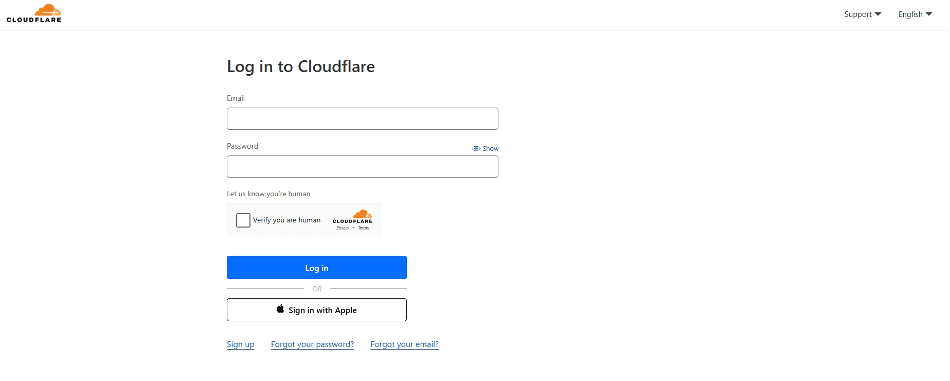 Cloudflare Log in