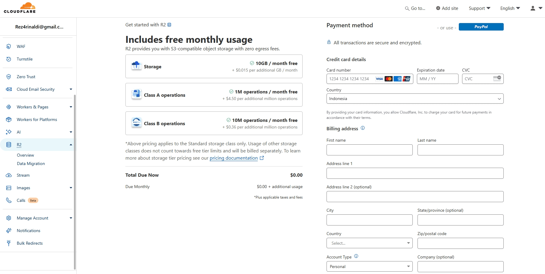 Cloudflare Payment